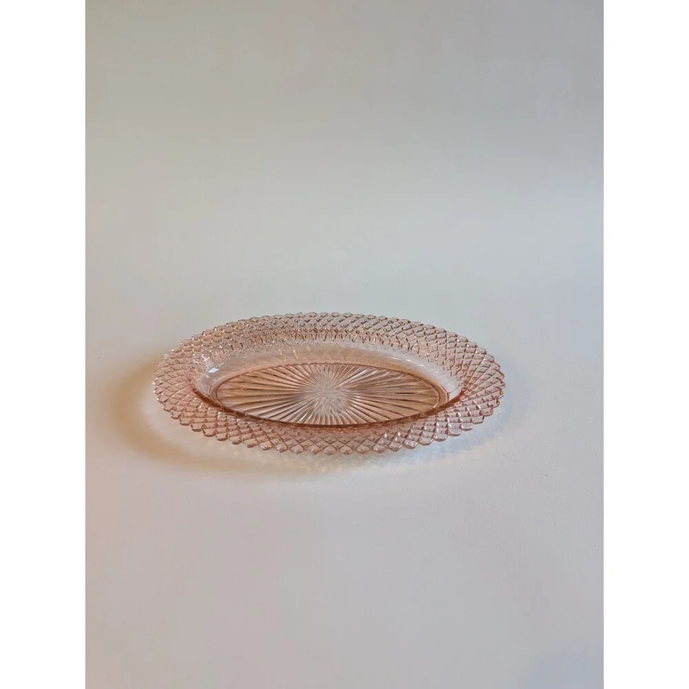 Anchor Hocking Miss America Pink Depression Glass Oval Serving Dish 10.5